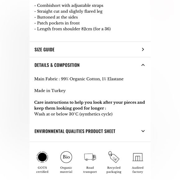 NWT Sézane Alexei Denim Shortalls Romper, size 2 / 34 - Picture 5 of 11